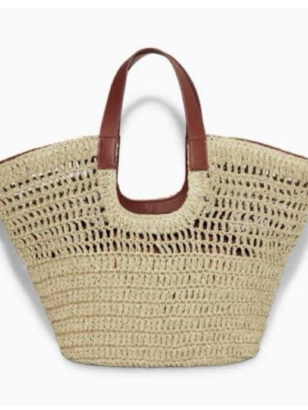COS WOVEN STRAW TOTE BAG - Picture 2 of 9